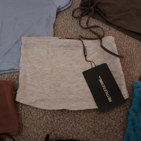 Pretty little thing plt bundle croptops bandeau strappy halter neck vest top - Picture 6 of 11